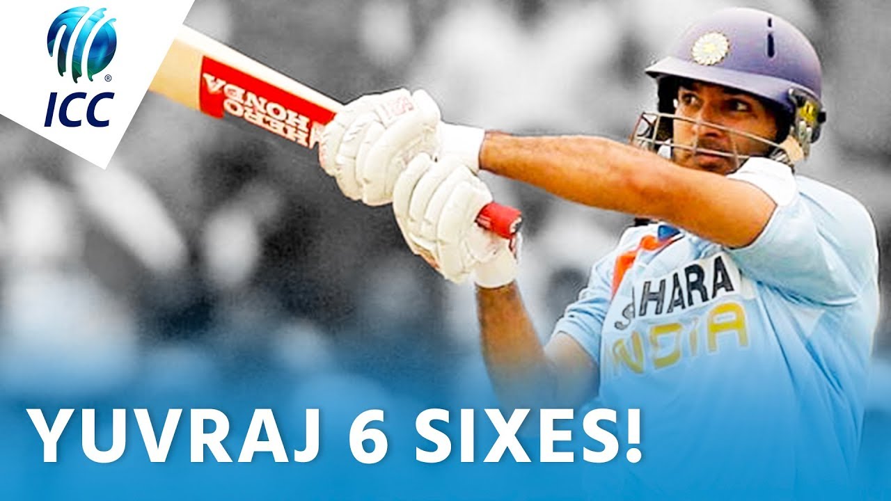 Yuvraj Singh 6 sixes record